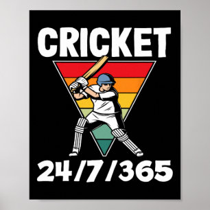 Poster Entusiasta do jogador de críquete 247365 Pion