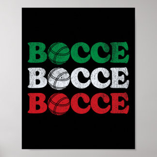Poster Entusiasta do Jogo de Boliche de Gramado Bola Bocc