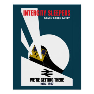 Pôster Entusiasta do trem ferroviário britânico