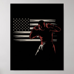 Poster Entusiastas de Boxer de Sinalizador Americano Esti