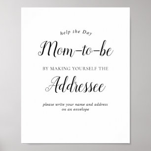 Poster Envelope de Chuvinha de Bebê Minimalista