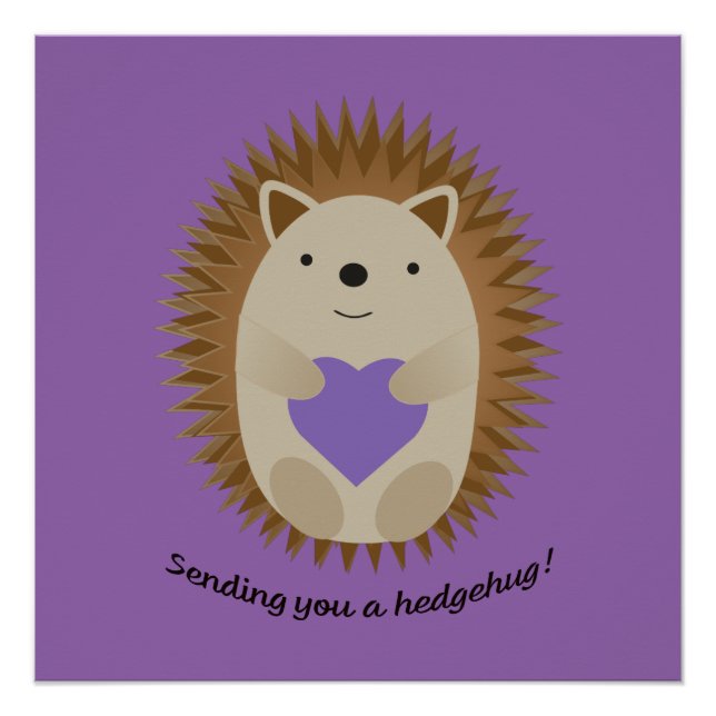 Pôster Enviando-lhe um Hedgehog Hedgehug (Frente)
