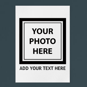 Pôster Enviar imagem foto & adicionar texto – Personaliza