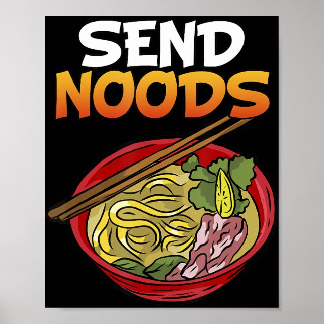 Poster Enviar Noods Kakashi Bowl Ramen Japão Ahegao Anime (Frente)