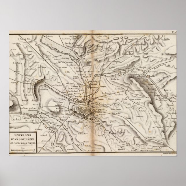 Poster Environs d'Angouleme (Frente)