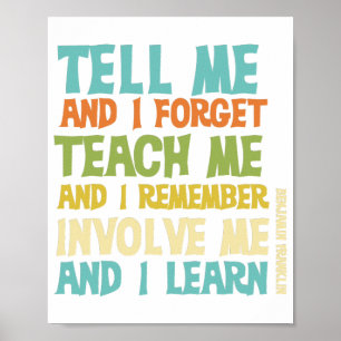 Poster Envolva-Me Clássico De Texto Educacional