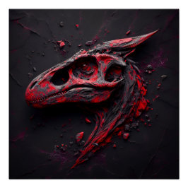 Pôster Éons no carvão da Crimson - O gênio do AI