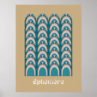 Poster éphémère art deco