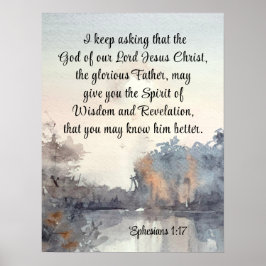 Poster Ephesians 1:17 Spirit of Wisdom and Revelation