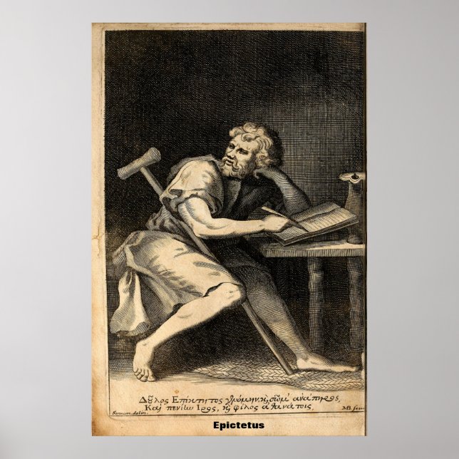 Poster Epictetus / Filósofo Grego / (Frente)