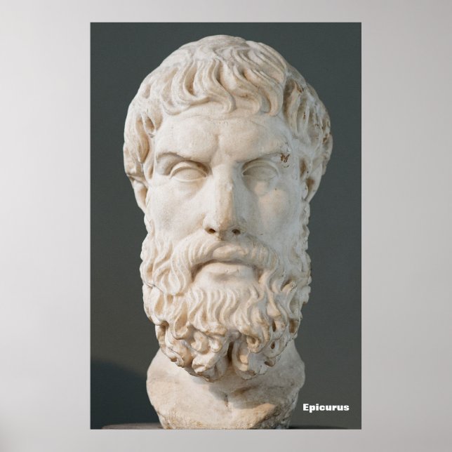 Poster Epicurus / Filósofo Grego / (Frente)