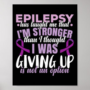 Poster Epilepsia Guerreira Púrpura Fita Epilepsia Sensibi