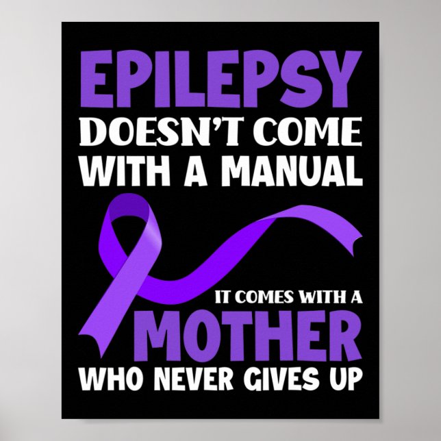 Poster Epilepsia Não Vem Com Manual Consciente da Epileps (Frente)