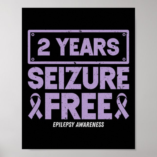 Poster Epilepsia Sensibilização Friso 2 Anos Livre De Con (Frente)