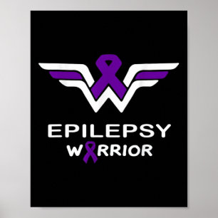 Poster Epilepsia Sensibilização Guerreira Suporta Sobrevi
