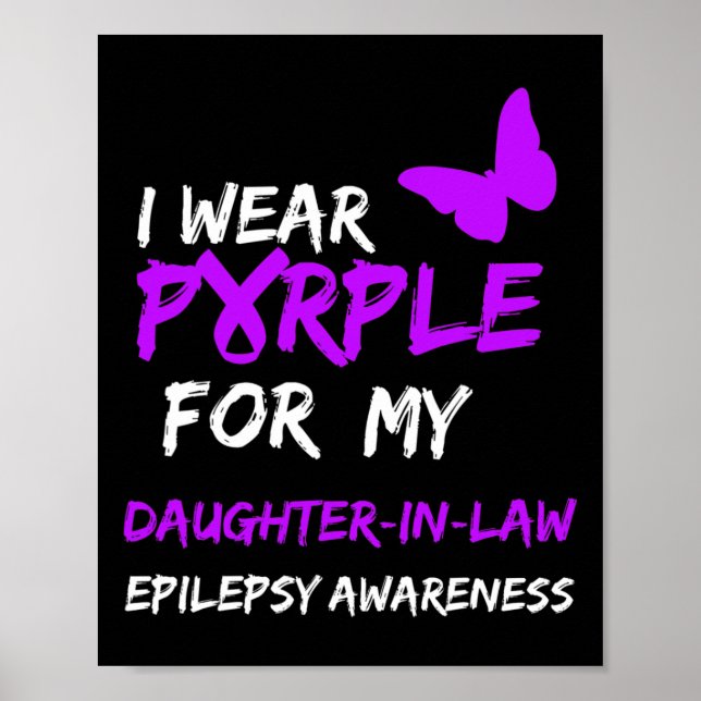 Poster Epilepsia Uso Roxo Para Minha Nora Ribb (Frente)