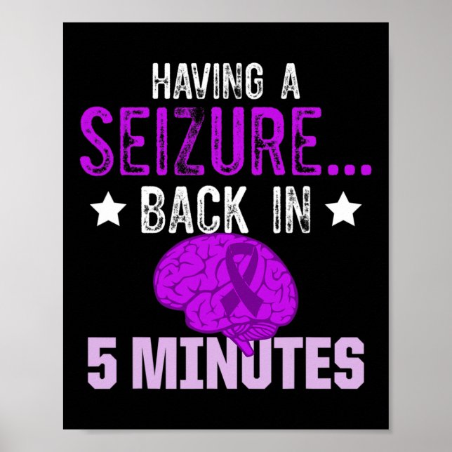 Poster Epilepsy Awareness Epileptic Warrior Survivor 4  (Frente)