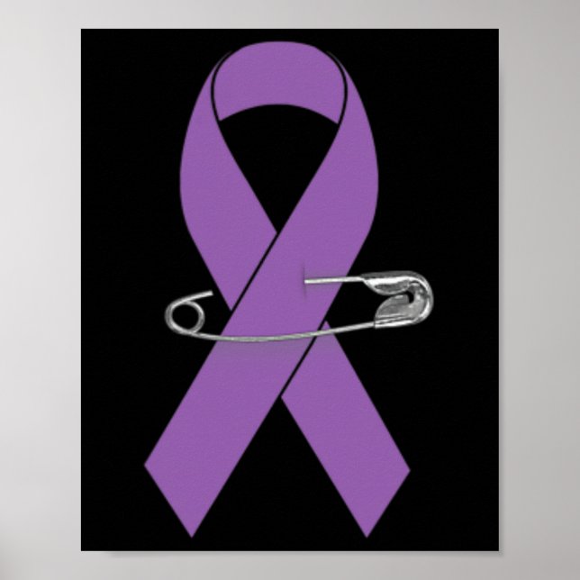 Poster Epilepsy Awareness Walk Supporter Ribbon  (Frente)