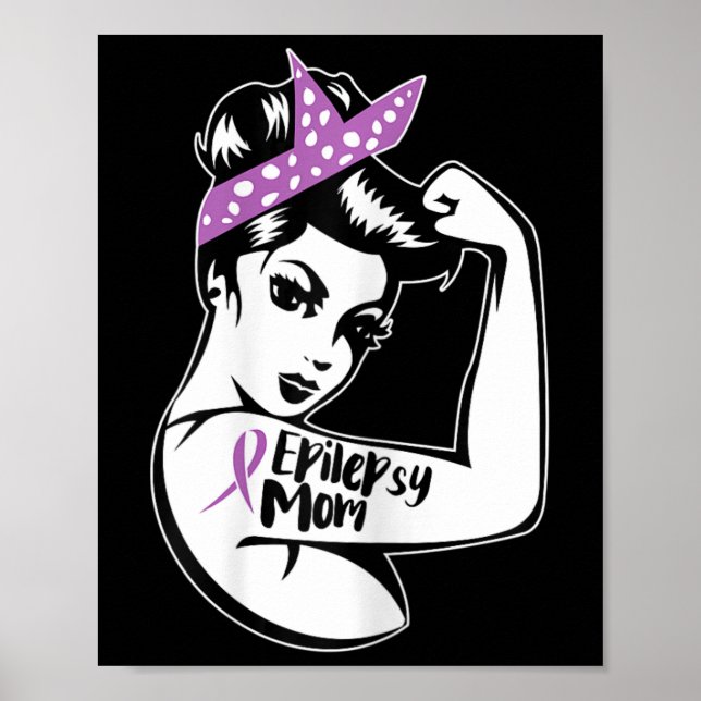 Poster Epilepsy Support - Epileptic Awareness Epilepsy Mo (Frente)