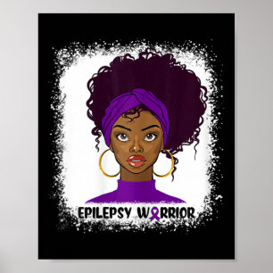 Poster Epilepsy Warrior Fighor Support Epilepsy Awarenes