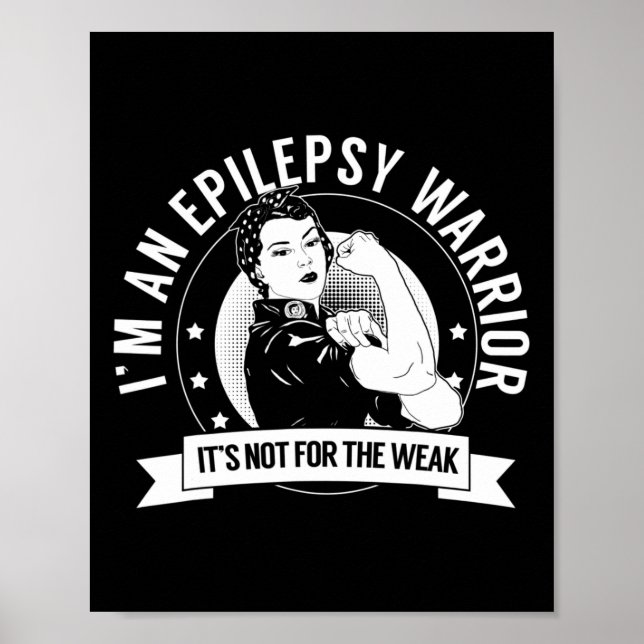 Poster Epilepsy Warrior Nftw - Consciência da Epilepsia (Frente)