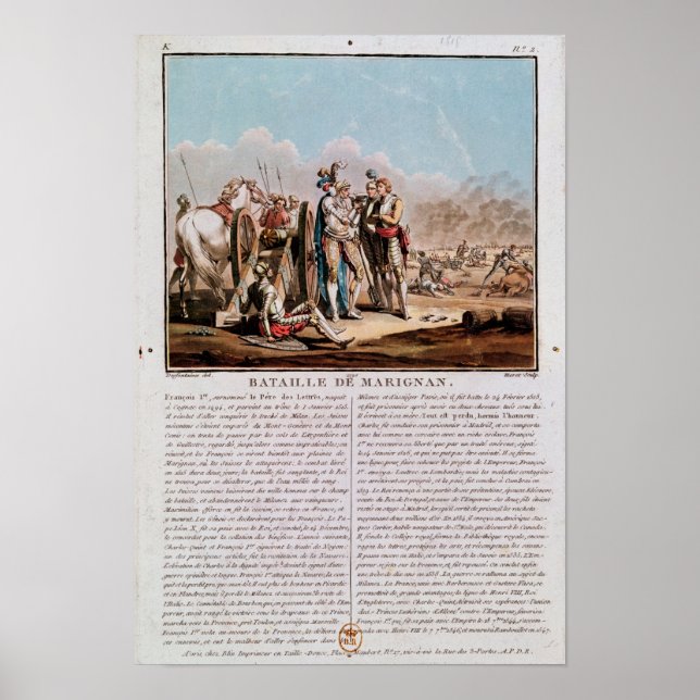 Poster Episódio da Batalha de Marignan (Frente)