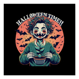 Pôster Época de Halloween, mas na verdade é época feliz!