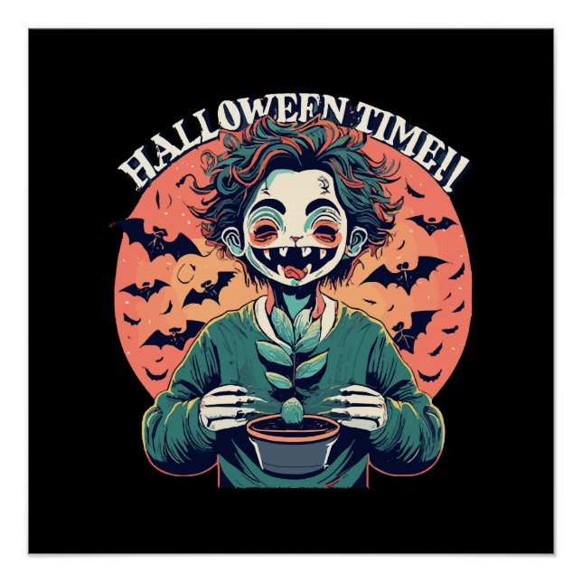 Pôster Época de Halloween, mas na verdade é época feliz! (Frente)