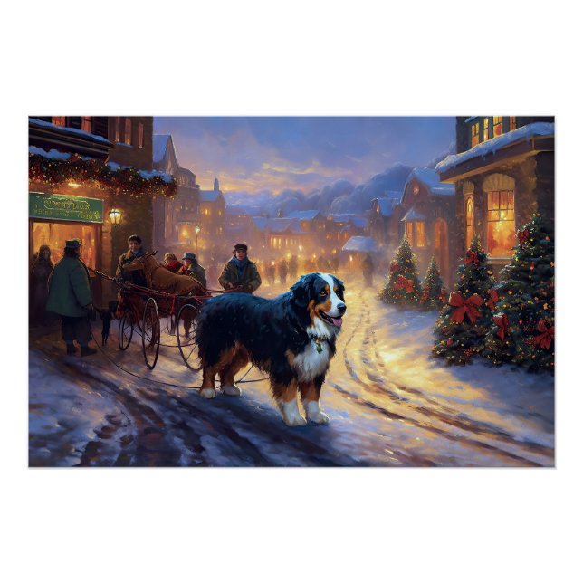 Pôster Época Festiva de Natal das Montanhas de Berna (Frente)