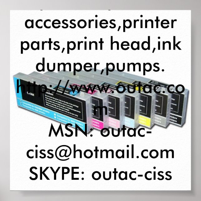 Pôster Epson 4450,Epson 4880 Cartucho Reembolsável, etc. (Frente)