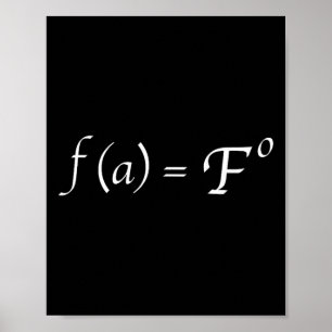 Poster Equação de matemática engraçada Fafo novidade prof