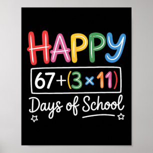 Poster Equação Matemática Professor do 100º Dia Feliz 100