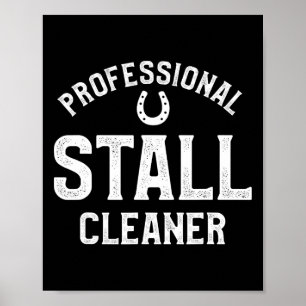 Poster Equador de Cavalo de Salvamento do Stall Cleaner P