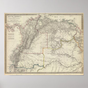 Pôster Equador, Granada, Venezuela, Brasil, Guayana