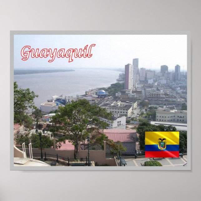 Poster Equador - Guayaquil - (Frente)