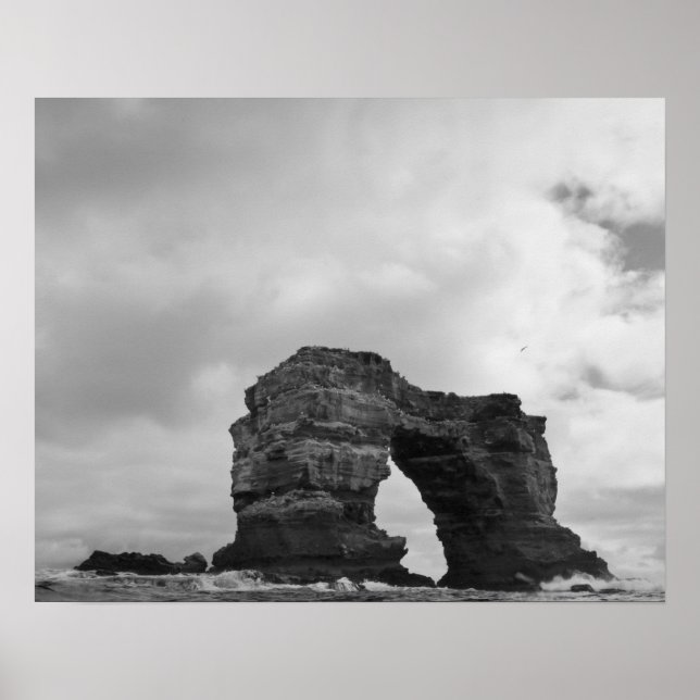 Poster Equador, Ilhas Galápagos, Ilha Darwin, Ondas (Frente)