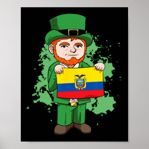 Poster Equador Orgulhoso Bandeira Equatoriana Dia de São
