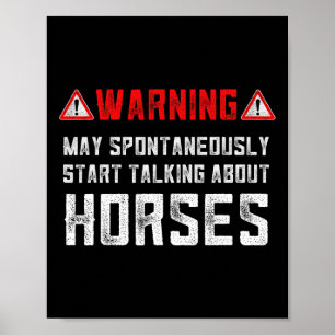 Poster Equestre Oferece Apenas Uma Menina Que Ama O Chin 