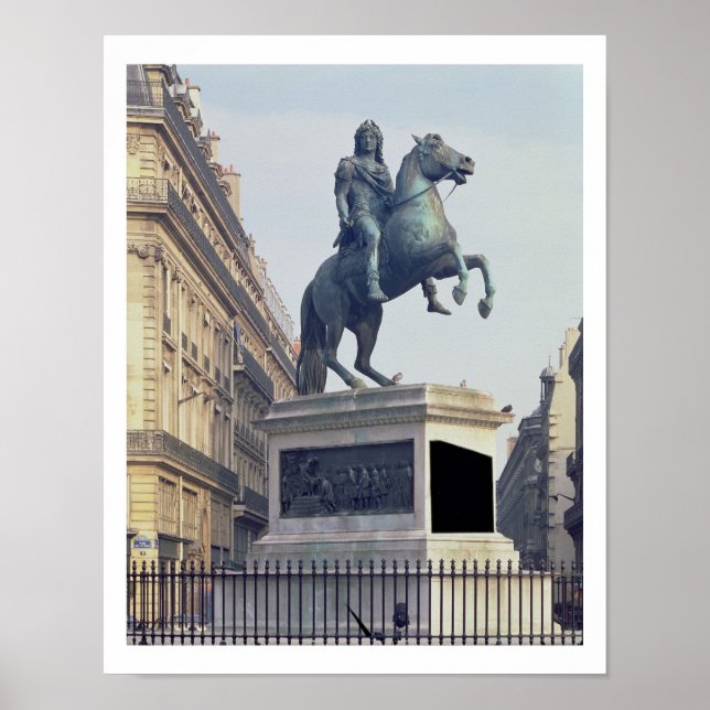 Poster Equestrian Statue of King Louis XIV (1816-22) (bro (Frente)