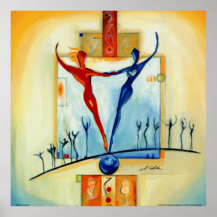 Pôster Equilibrado perfeitamente pelo artista Alfred Gock