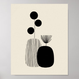 Poster Equilíbrio Botânico – Ilustração de Vaso Minimalis