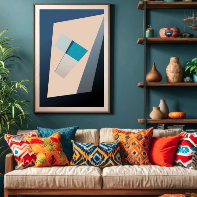Poster Equilíbrio em Azul (Criador carregado)