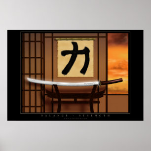 Poster Equilíbrio - Força