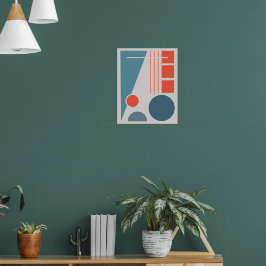 Poster Equilíbrio Geométrico 1 Design abstrato