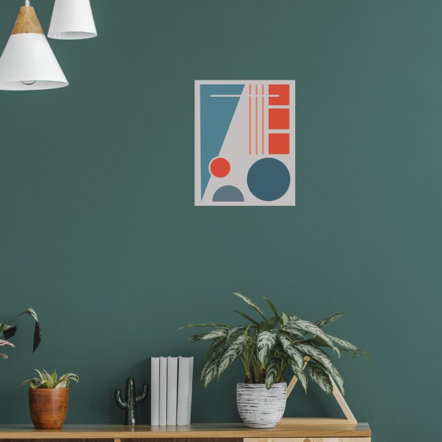 Poster Equilíbrio Geométrico 1 Design abstrato (Sala de Estar 1)