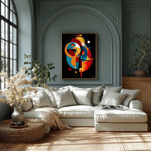 Poster Equilíbrio Orbital Geometria Moderna Construtivism