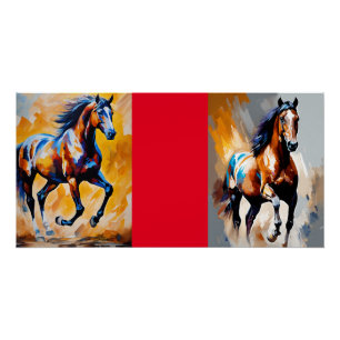 Pôster "Equine Ace: O Cavalo Mais Vestido"