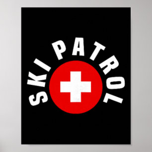 Poster Equipamento de Bolso da Patrulha de Esqui Declive