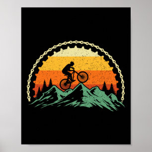 Poster Equipamento de Ciclismo de Montanha - Ciclista Ama