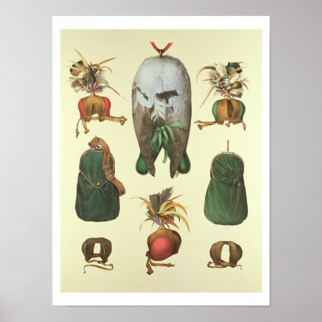 Pôster Equipamento para Falconry, de Traite de Fauconneri (Frente)